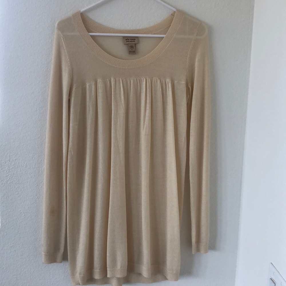 Ella moss 100% cashmere top